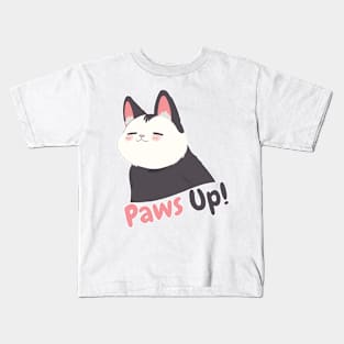 Paws Up! Cat Style Kids T-Shirt